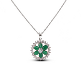 Emerald Blossom Pendant